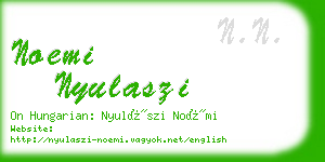 noemi nyulaszi business card